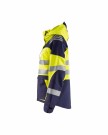 Hivis 3L shell jacket Gul/marineblå thumbnail