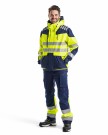 Hivis 3L shell jacket Gul/marineblå thumbnail