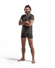 XLight Merino Boxer shorts Dark grey/yellow thumbnail