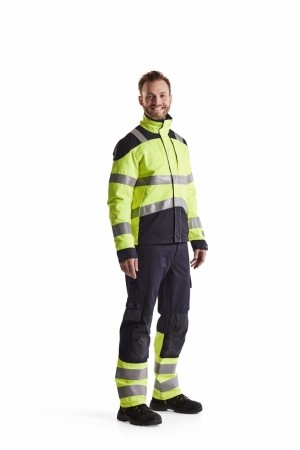 Inherent Multinorm trousers class 1 Marineblå/Gul