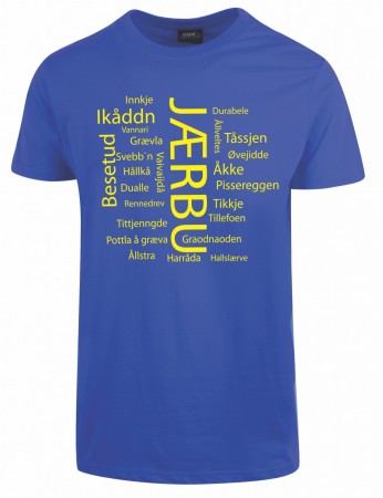 Jærbu T-skjorte blå/gul