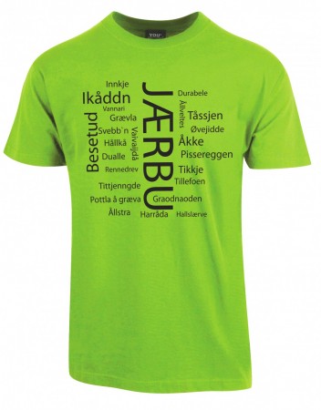 Jærbu T-skjorte grønn/sort