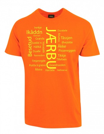 Jærbu T-skjorte orange/gul