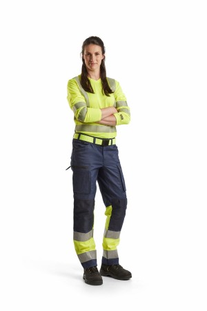 Hi vis stretch trouser Women class 1