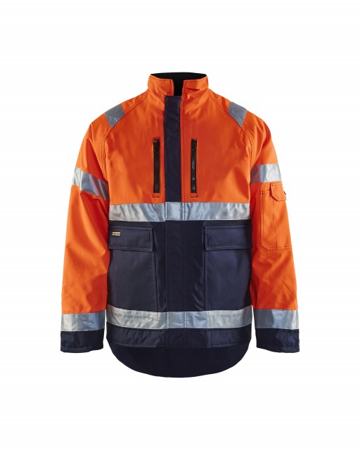 Orange/Marineblå