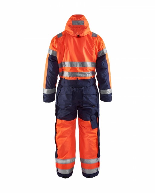 Orange/Marineblå